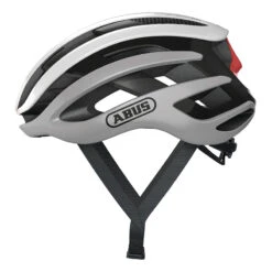 Caschi Bici Strada Casco Bici Abus Airbreaker Argento Bianco