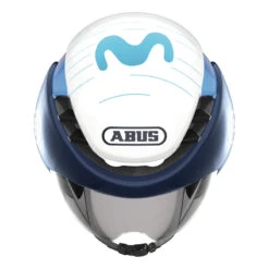 Caschi Bici Strada Casco Bici Abus Gamechanger Tt Movistar Team 22 -Biciclette Attrezzature Negozio abus gamechanger tt helmet movistar 2