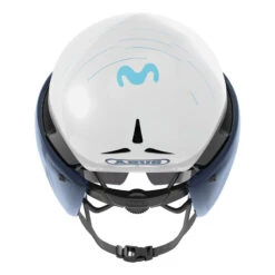 Caschi Bici Strada Casco Bici Abus Gamechanger Tt Movistar Team 22 -Biciclette Attrezzature Negozio abus gamechanger tt helmet movistar 3