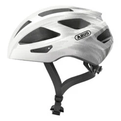 Caschi Bici Strada Casco Bici Abus Macator Bianco Argento