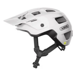 Mtb Casco Bici Abus Modrop Mips Shiny Bianco