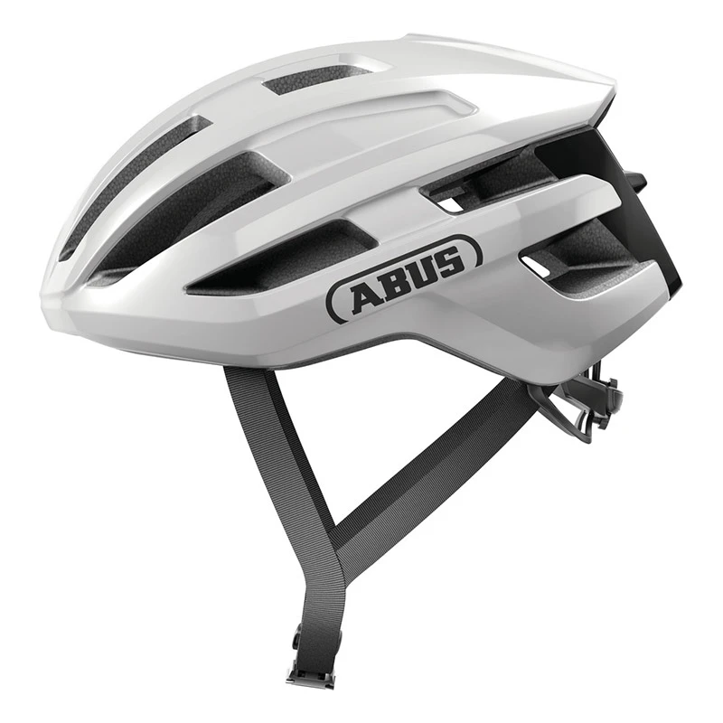 Caschi Bici Strada Casco Abus Powerdome Shiny Bianco 1 Caschi Bici Strada Casco Abus Powerdome Shiny Bianco