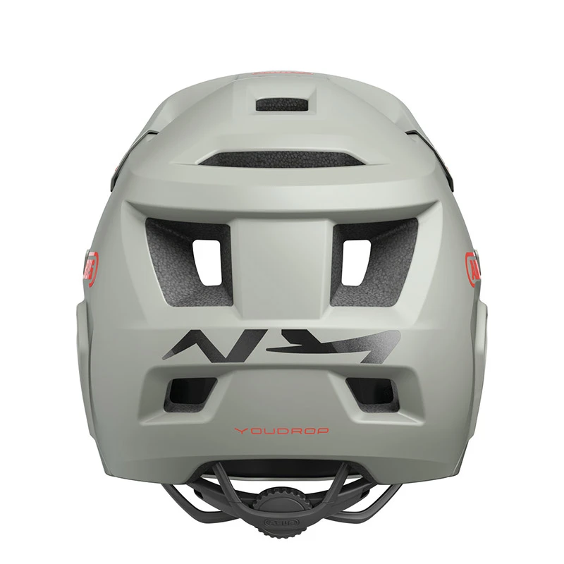 Downhill Casco Bimbo Abus Youdrop Ff Chalk Grigio 2 Downhill Casco Bimbo Abus Youdrop Ff Chalk Grigio - immagine 2