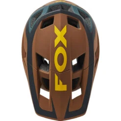 Casco Mtb Fox Dropframe Pro Dvide Nutmeg -Biciclette Attrezzature Negozio fox dropframe pro nutgmeg 3