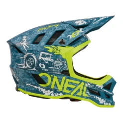 Oneal Downhill Casco O Neal Blade Polyacrylite Hr V.23 Teal Giallo 6 Oneal Downhill Casco O Neal Blade Polyacrylite Hr V.23 Teal Giallo -Biciclette Attrezzature Negozio oneal blade poly hr v23 helmet teal 3