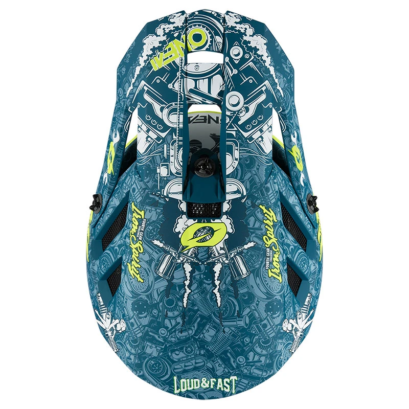 Oneal Downhill Casco O Neal Blade Polyacrylite Hr V.23 Teal Giallo 4 Oneal Downhill Casco O Neal Blade Polyacrylite Hr V.23 Teal Giallo - immagine 4