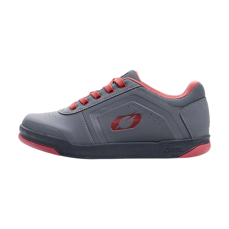 Oneal Scarpe Bici O Neal Pinned Flat V.22 Grigio Rosso 3 Oneal Scarpe Bici O Neal Pinned Flat V.22 Grigio Rosso - immagine 3