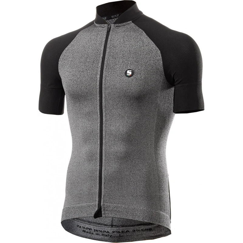Maglie Maglia Ciclismo Six2 Quota Jersey Grigio Nero 1 Maglie Maglia Ciclismo Six2 Quota Jersey Grigio Nero
