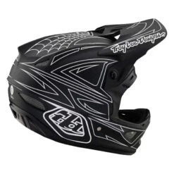 Downhill Casco Troy Lee Designs D3 Fiberlite Spiderstripe Nero -Biciclette Attrezzature Negozio tld 19855002 3