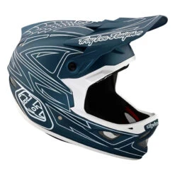 Downhill Casco Troy Lee Designs D3 Fiberlite Spiderstripe Blu -Biciclette Attrezzature Negozio tld 19855003 4