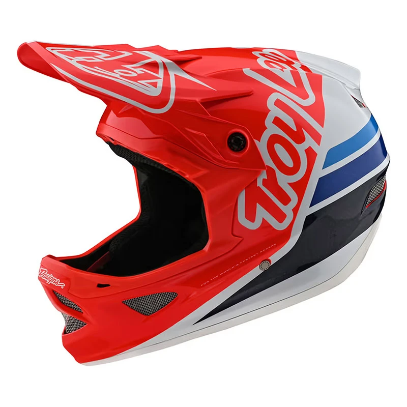 Downhill Casco Troy Lee Designs D3 Fiberlite Silhouette Rosso 1 Downhill Casco Troy Lee Designs D3 Fiberlite Silhouette Rosso