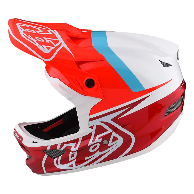 Downhill Casco Troy Lee Designs D3 Fiberlite Slant Rosso 1 Downhill Casco Troy Lee Designs D3 Fiberlite Slant Rosso