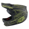 Downhill Troy Lee Designs D3 Fiberlite Spiderstripe Giallo