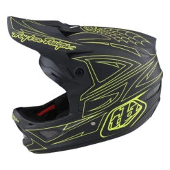Downhill Troy Lee Designs D3 Fiberlite Spiderstripe Giallo
