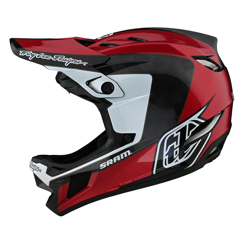 Downhill Casco Troy Lee Designs D4 Carbon Corsa Sram Rosso 1 Downhill Casco Troy Lee Designs D4 Carbon Corsa Sram Rosso