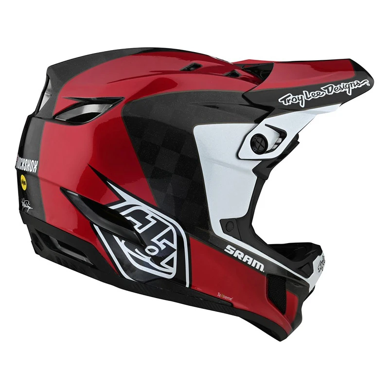 Downhill Casco Troy Lee Designs D4 Carbon Corsa Sram Rosso 2 Downhill Casco Troy Lee Designs D4 Carbon Corsa Sram Rosso - immagine 2