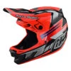 Downhill Casco Troy Lee Designs D4 Carbon Saber Rosso