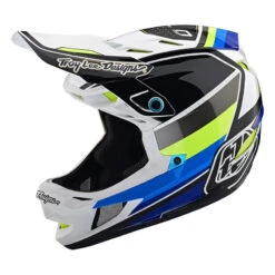 Downhill Troy Lee Designs D4 Composite Reverb Bianco Blu