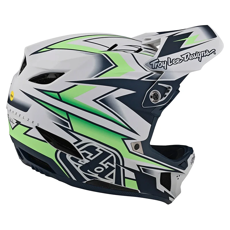 Downhill Casco Troy Lee Designs D4 Composite Volt Bianco 3 Downhill Casco Troy Lee Designs D4 Composite Volt Bianco - immagine 3