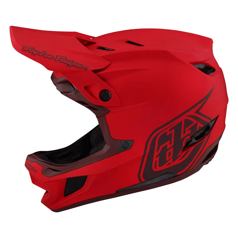 Downhill Casco Troy Lee Designs D4 Composite Stealth Rosso 1 Downhill Casco Troy Lee Designs D4 Composite Stealth Rosso