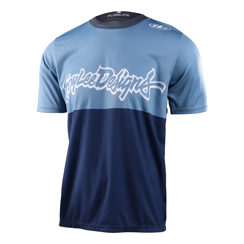 Maglie Maglia Troy Lee Designs Flowline Scripter Ss Blu 1 Maglie Maglia Troy Lee Designs Flowline Scripter Ss Blu
