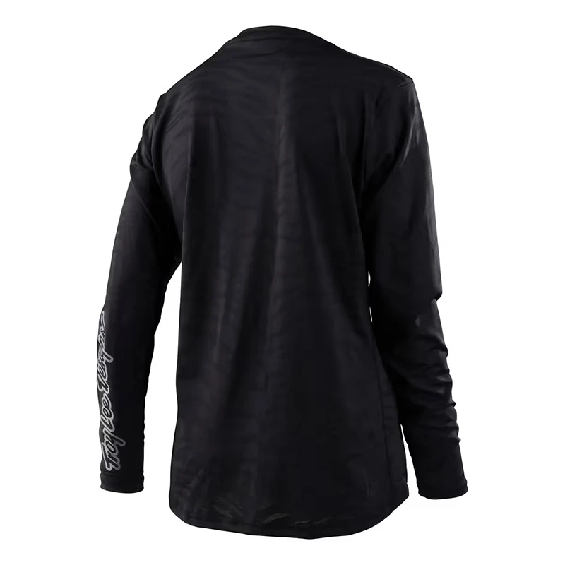 Maglie Maglia Troy Lee Designs Lilium Ls Tiger Jacquard Nero 2 Maglie Maglia Troy Lee Designs Lilium Ls Tiger Jacquard Nero - immagine 2