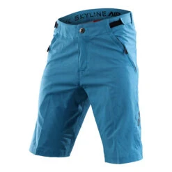 Biciclette Attrezzature Negozio 35 Pantaloni Troy Lee Designs Skyline Air Shorts Mono 23 Azzurro