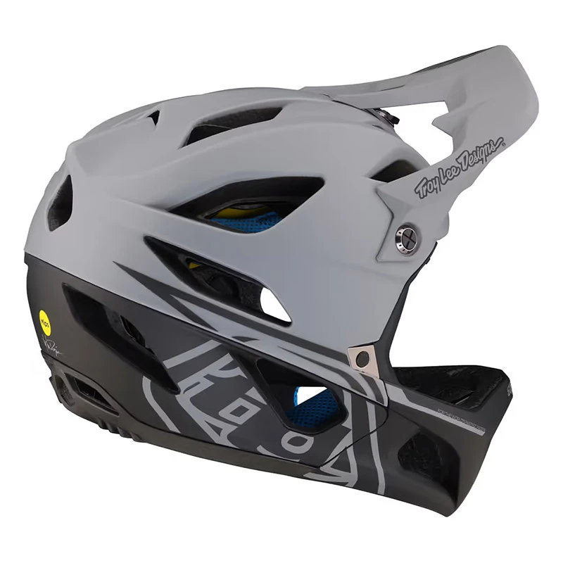 Downhill Casco Bici Troy Lee Designs Stage Stealth Grigio - immagine 2