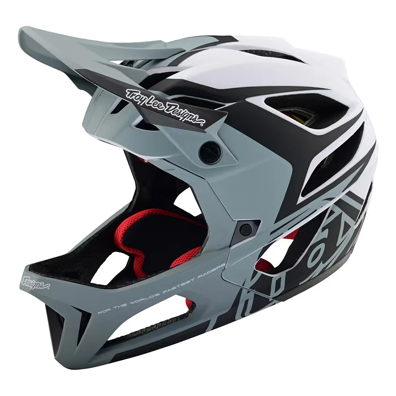 Downhill Casco Bici Troy Lee Designs Stage Valance Grigio