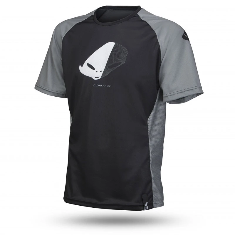 Maglie Maglia Ufo Contact Ss Nero Grigio 1 Maglie Maglia Ufo Contact Ss Nero Grigio